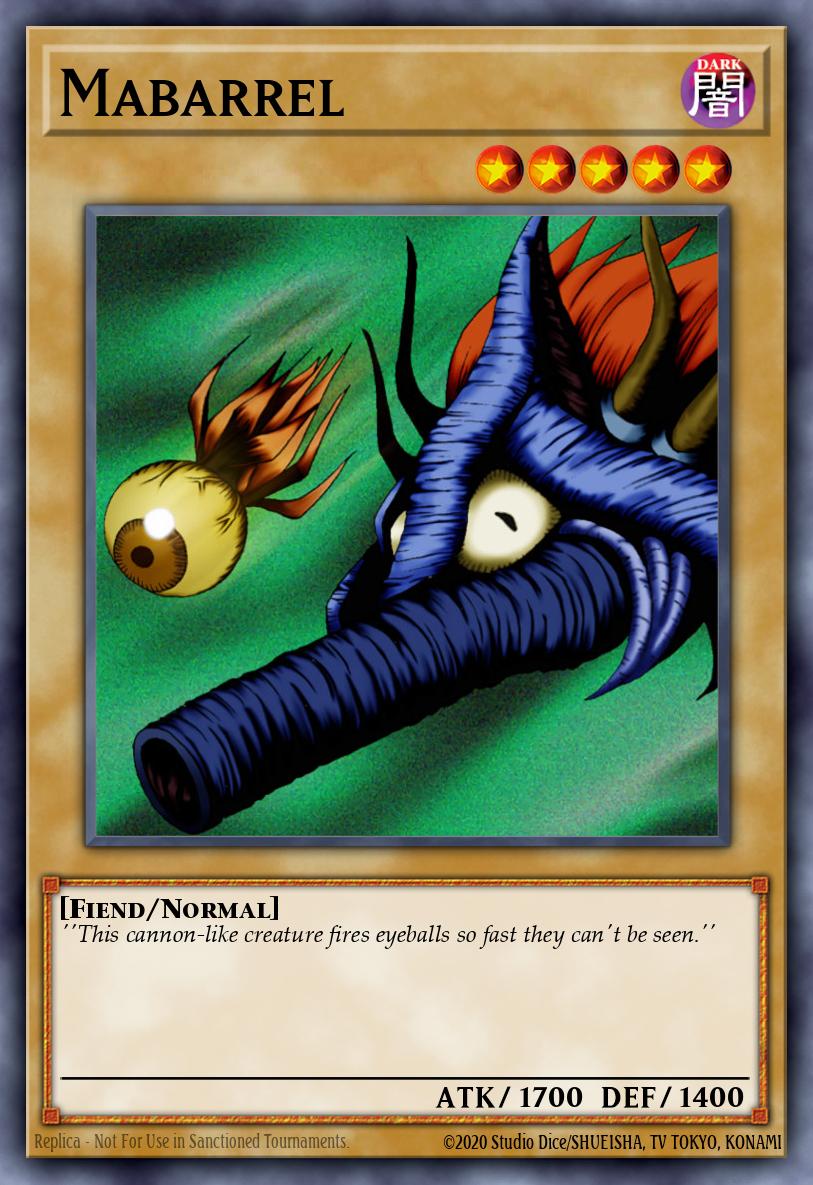 Mabarrel Yu-Gi-Oh card