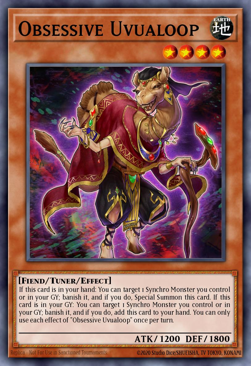 Obsessive Uvualoop Yu-Gi-Oh card