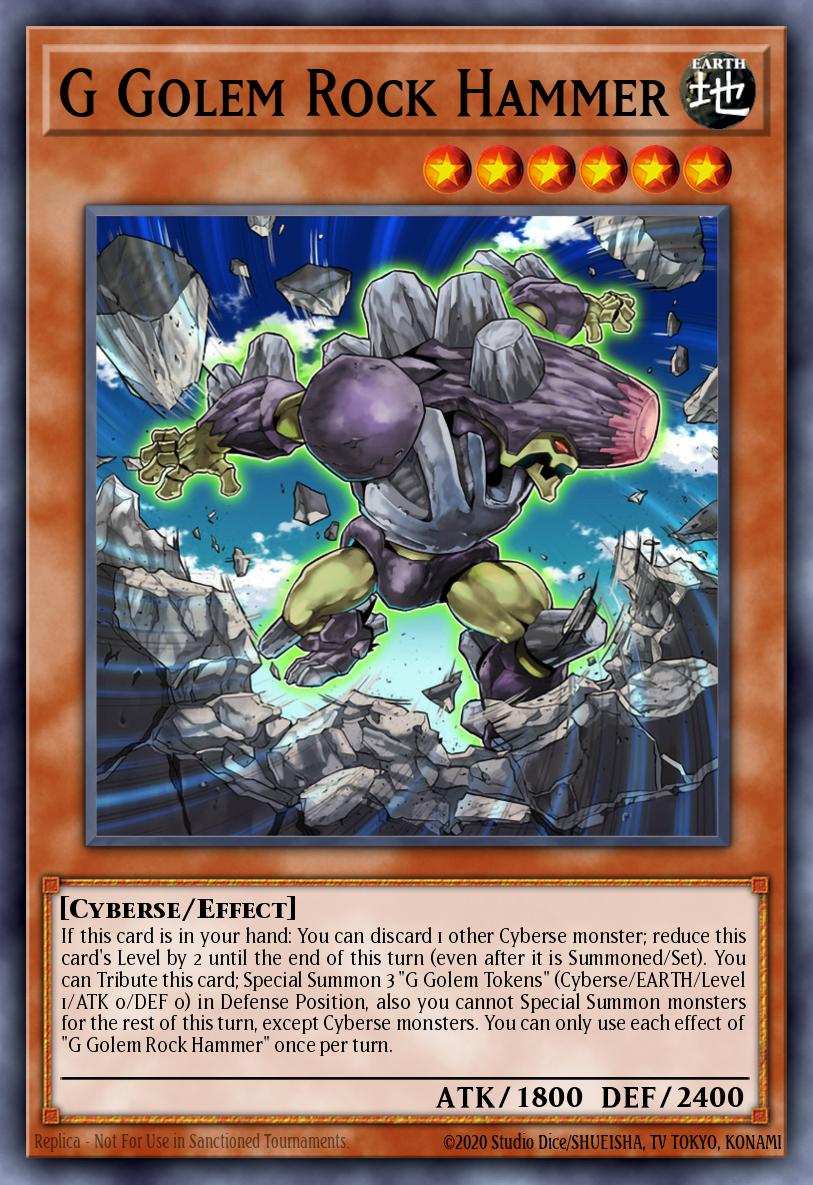 G Golem Rock Hammer Yu-Gi-Oh card