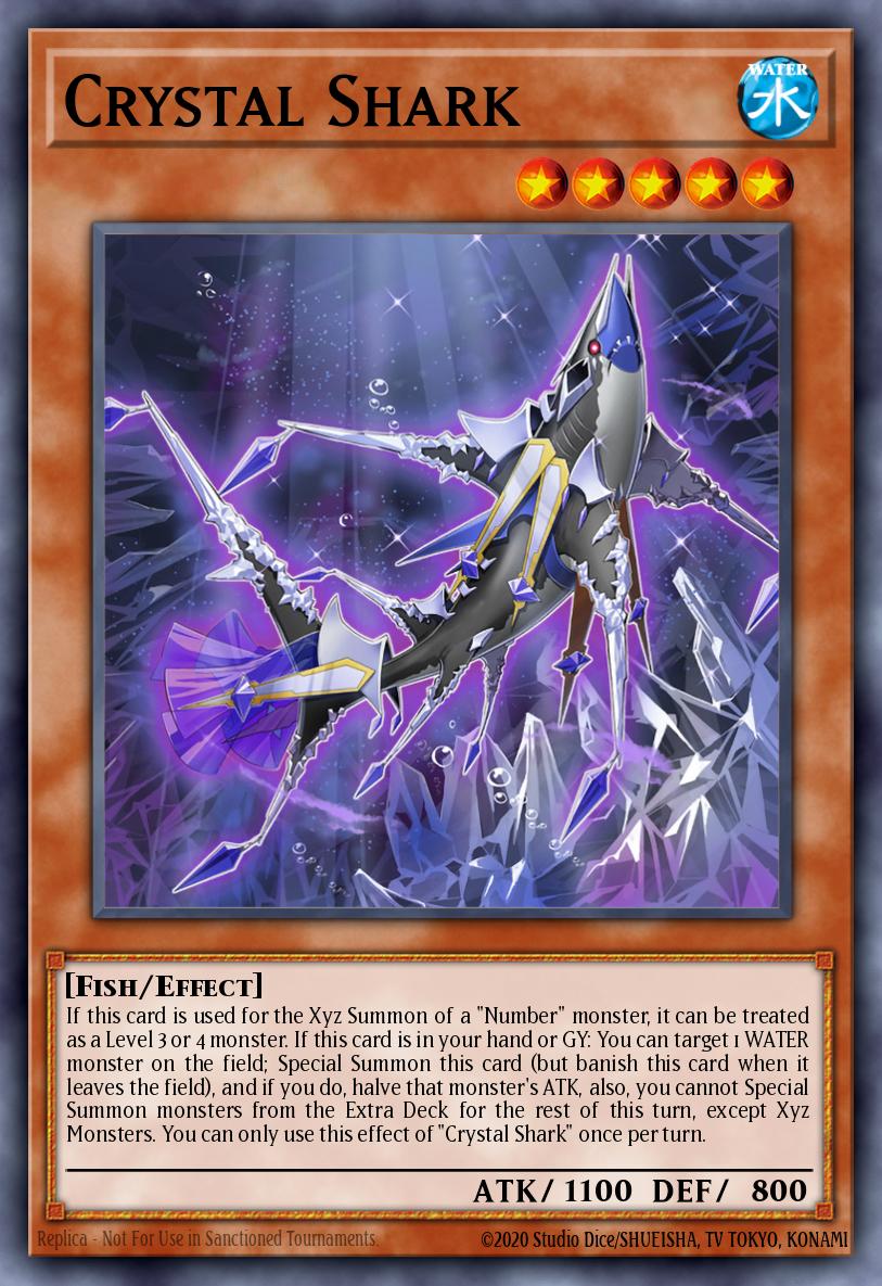 Crystal Shark Yu-Gi-Oh card