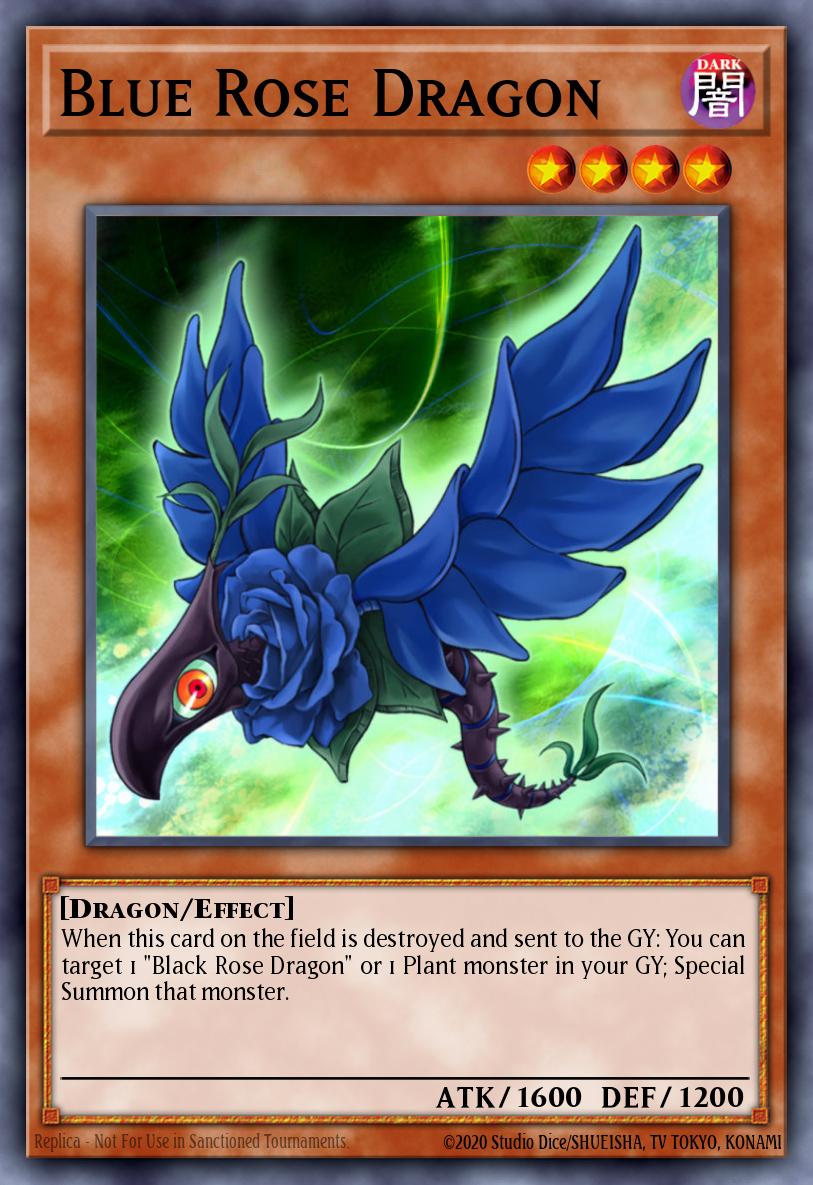 Blue Rose Dragon Yu-Gi-Oh card