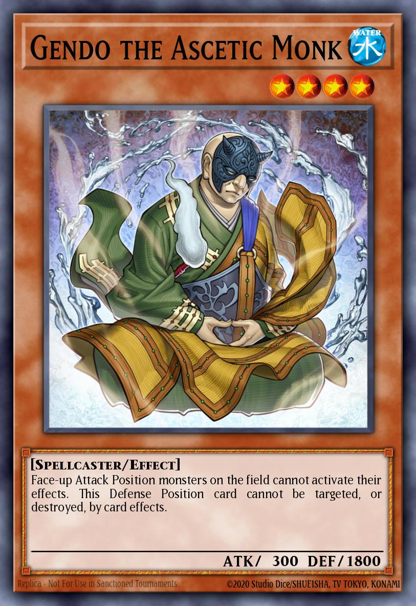 Gendo the Ascetic Monk Yu-Gi-Oh card
