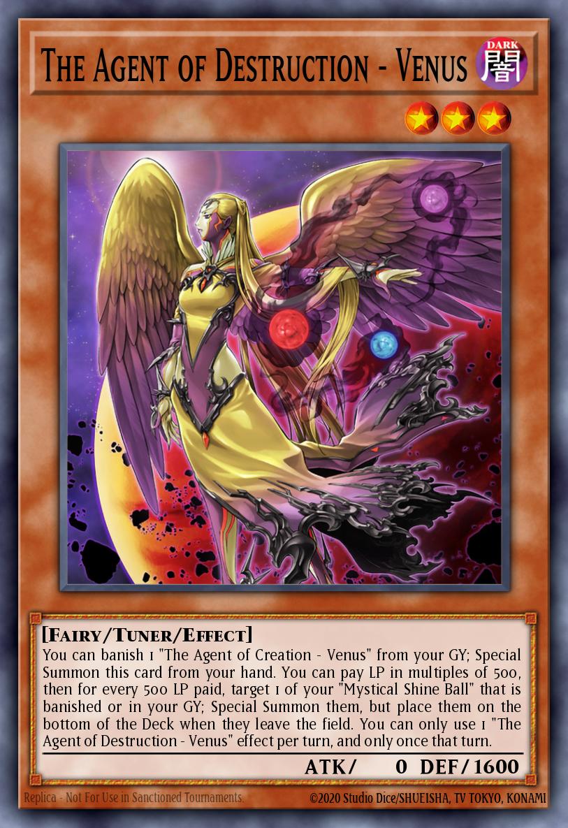 The Agent of Destruction - Venus Yu-Gi-Oh card