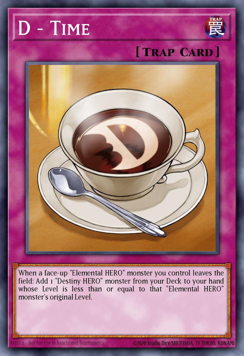 D - Time Yu-Gi-Oh card