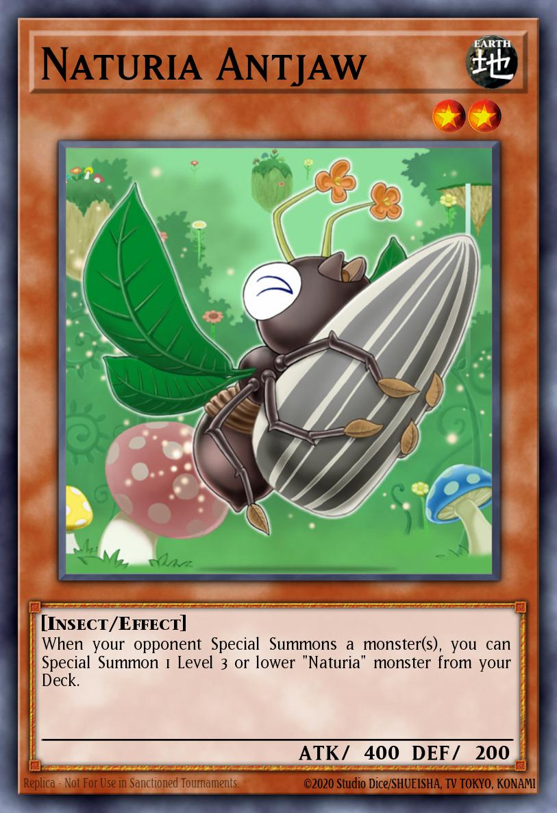 Naturia Antjaw Yu-Gi-Oh card