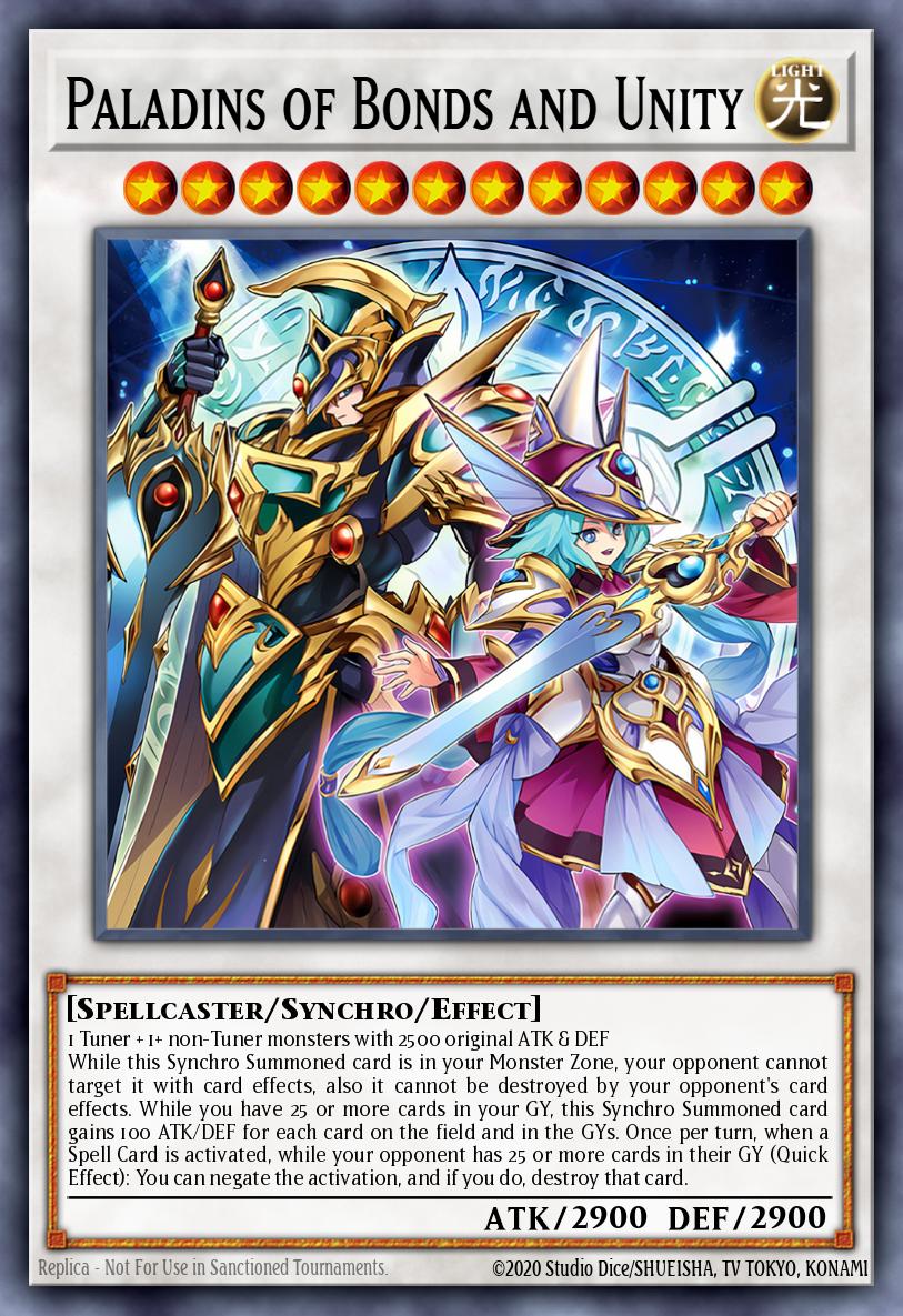 Paladins of Bonds and Unity Yu-Gi-Oh card