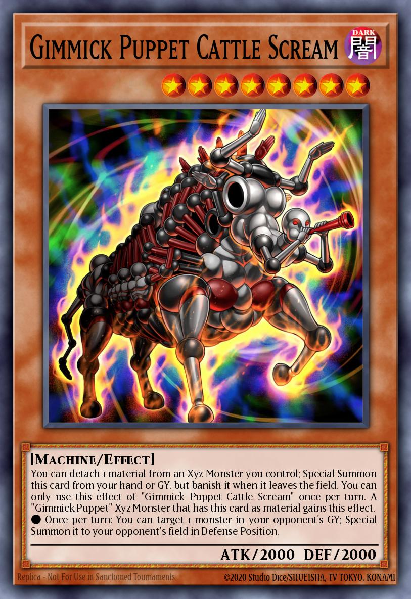 Gimmick Puppet Cattle Scream Yu-Gi-Oh card