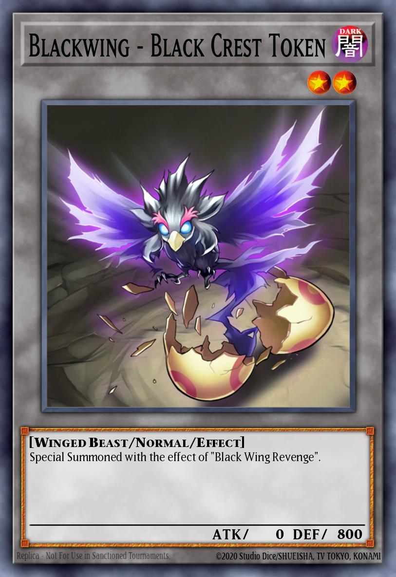 Blackwing - Black Crest Token Yu-Gi-Oh card