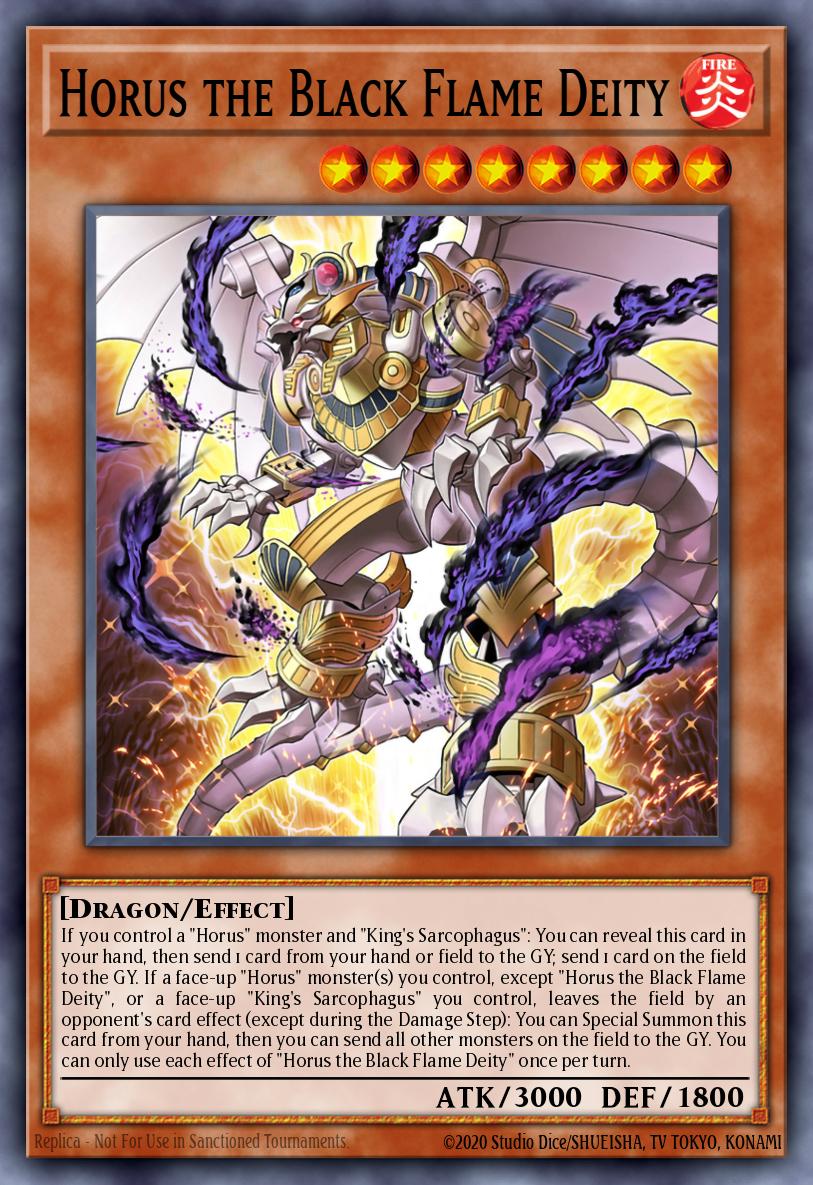 Horus the Black Flame Deity Yu-Gi-Oh card