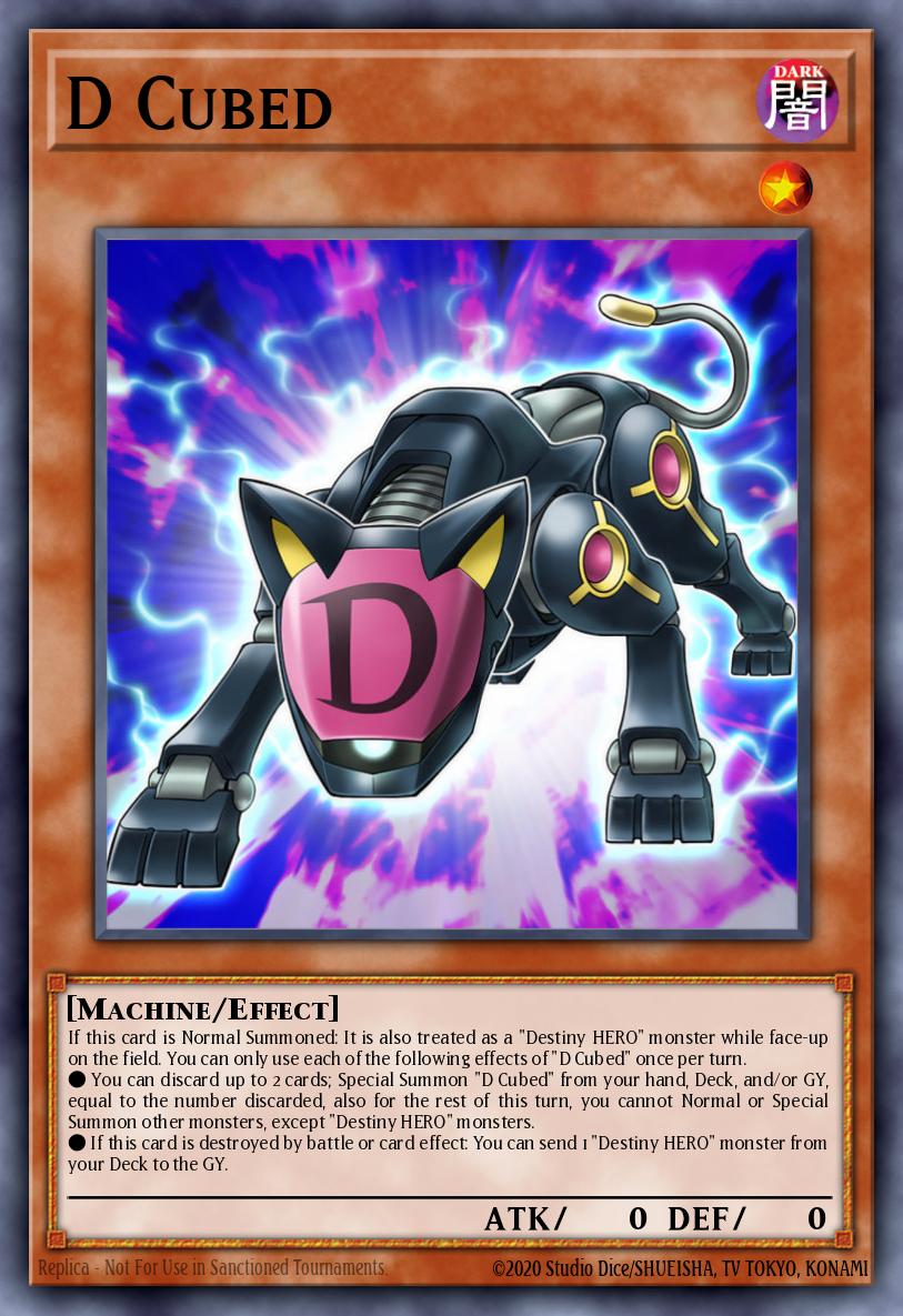 D Cubed Yu-Gi-Oh card