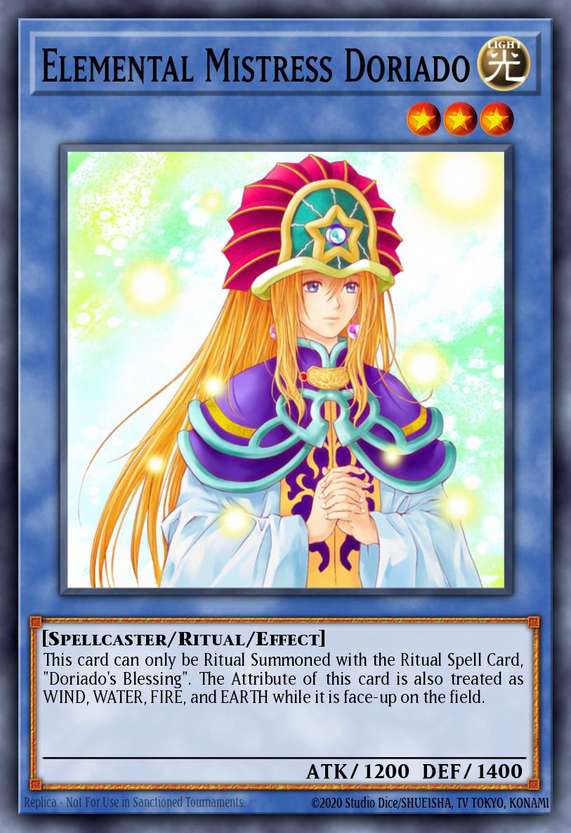 Elemental Mistress Doriado Yu-Gi-Oh card