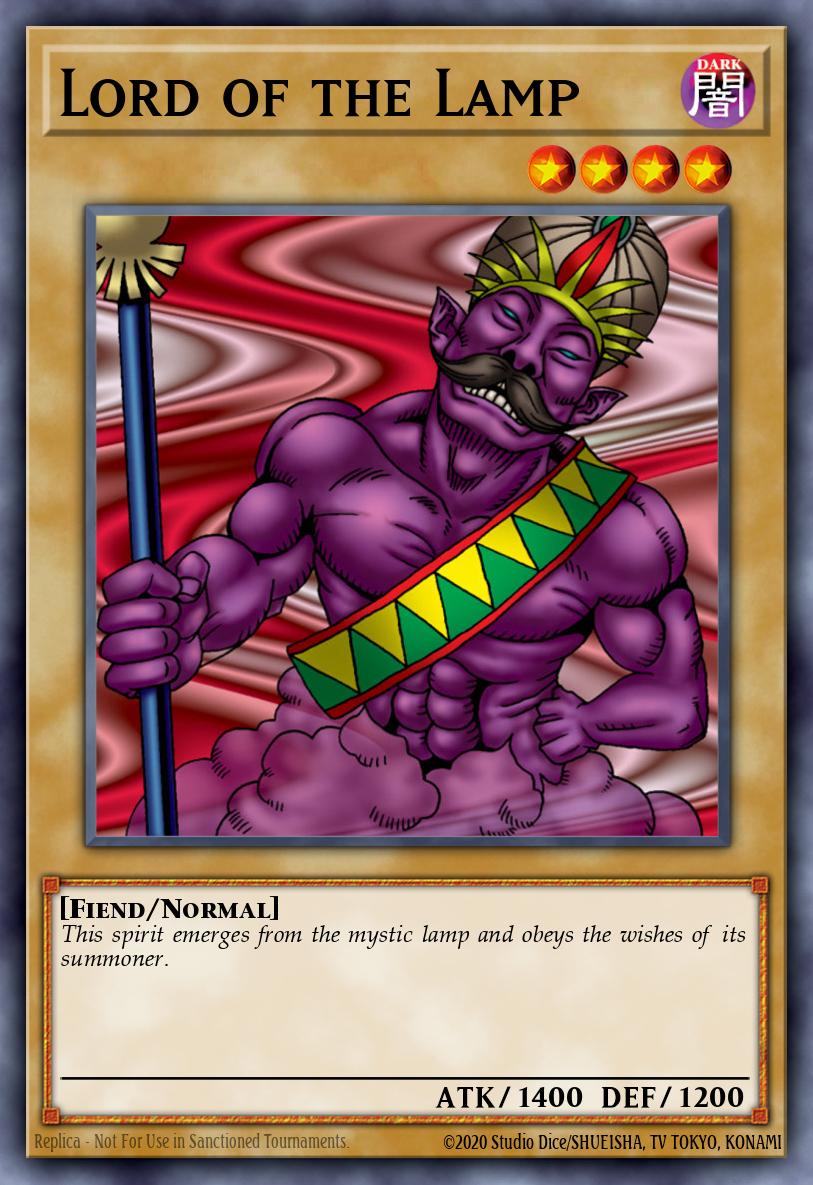 Lord of the Lamp Yu-Gi-Oh card