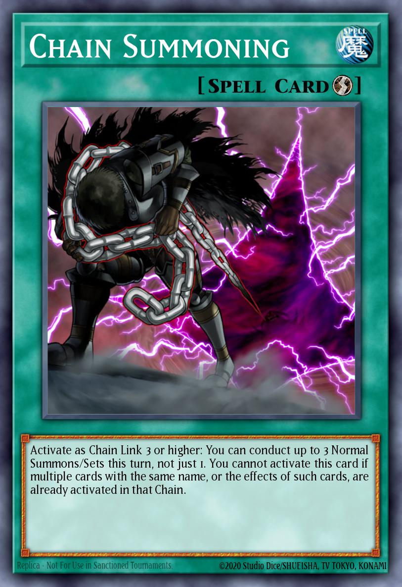 Chain Summoning Yu-Gi-Oh card
