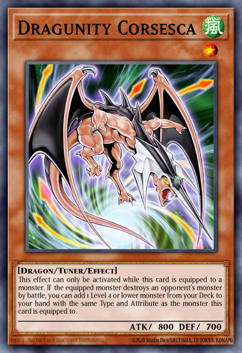 Dragunity Corsesca Yu-Gi-Oh card