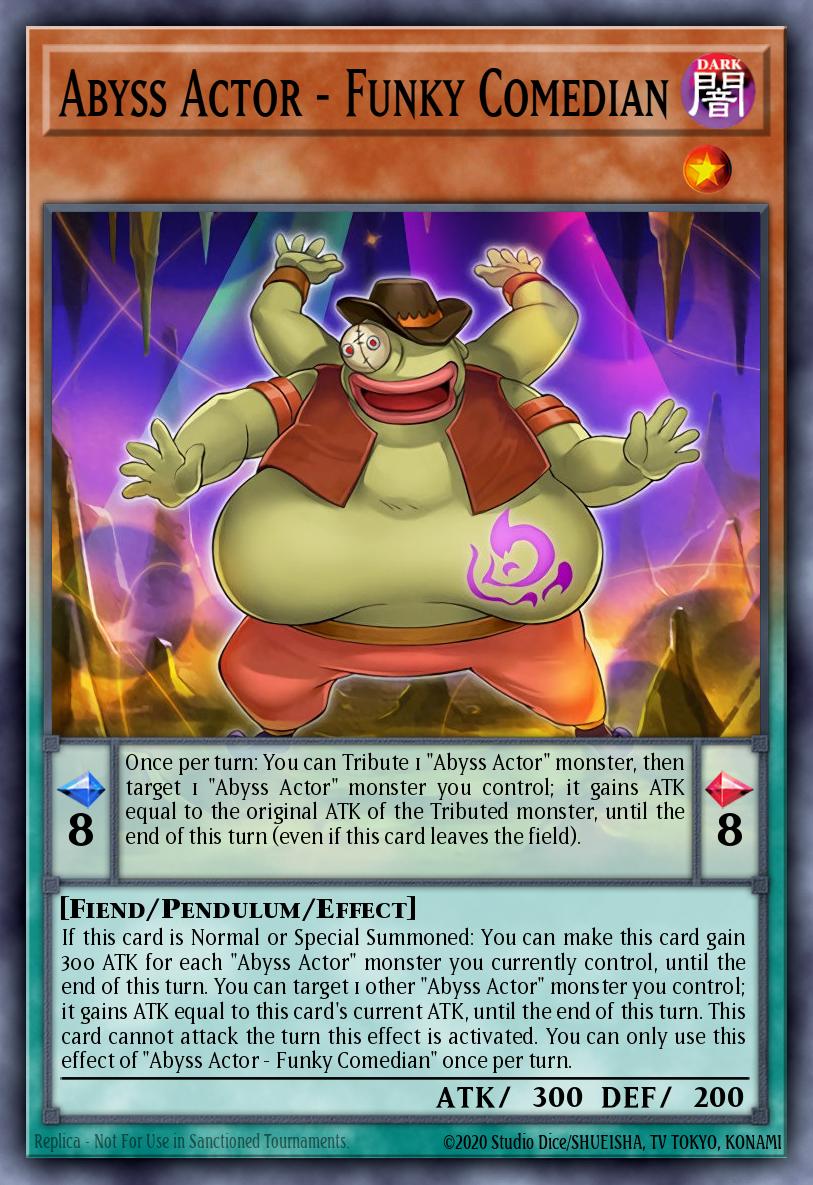 Abyss Actor - Funky Comedian Yu-Gi-Oh card
