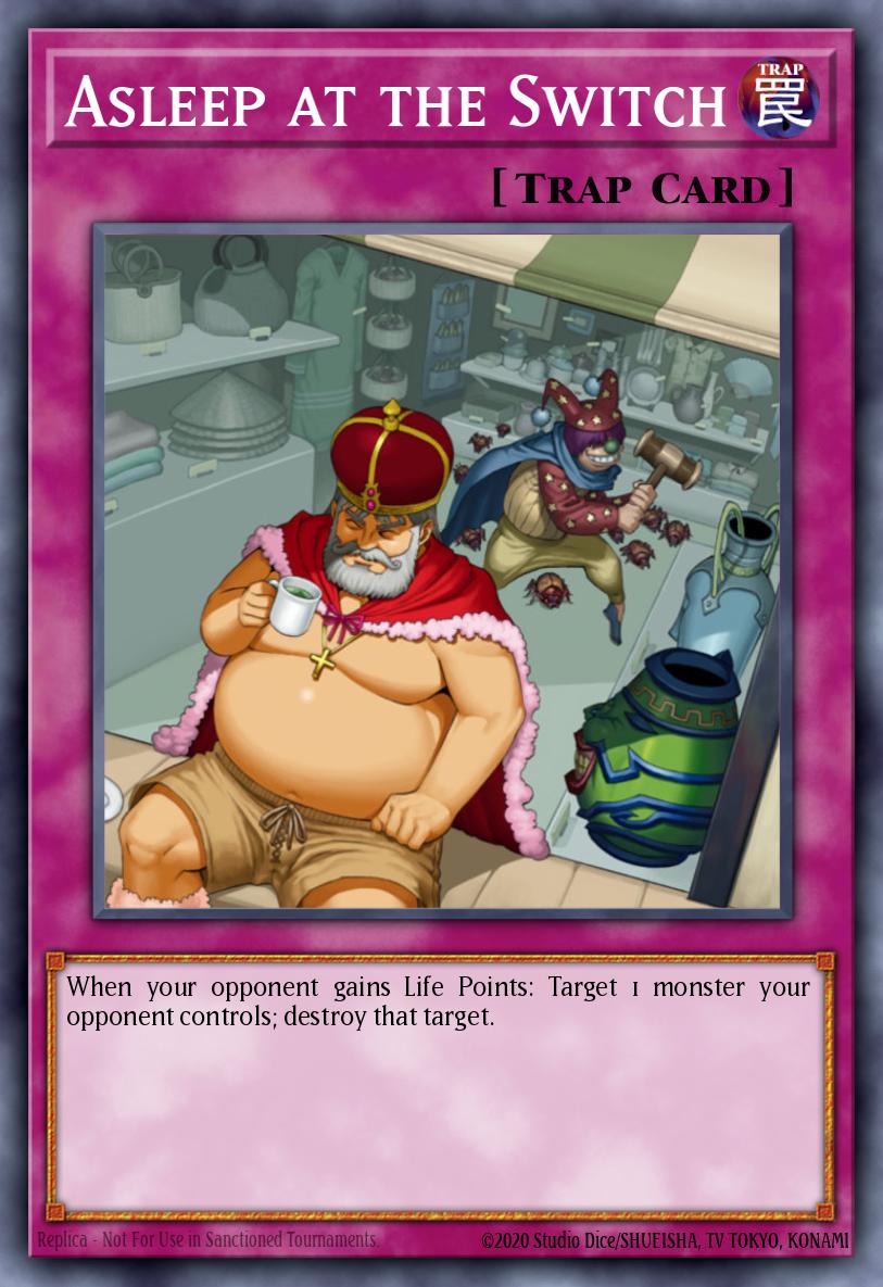 Asleep at the Switch Yu-Gi-Oh card