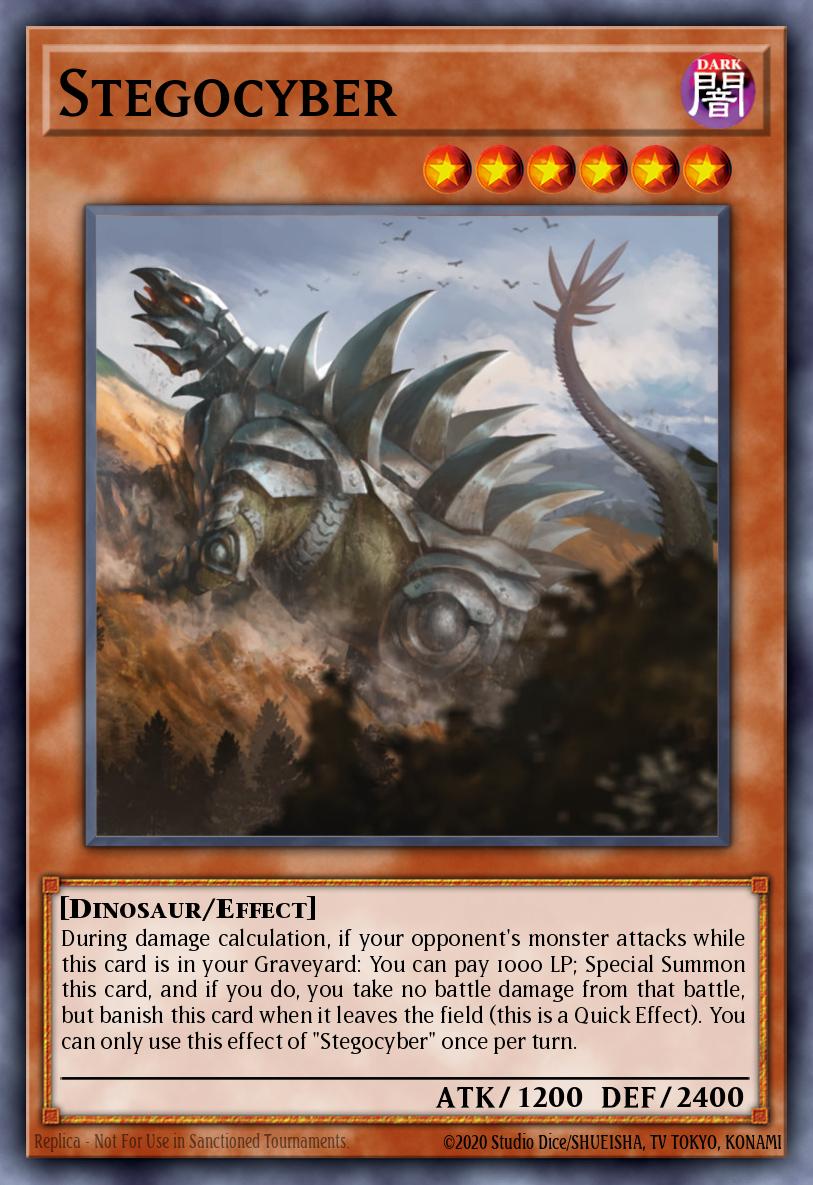 Stegocyber Yu-Gi-Oh card