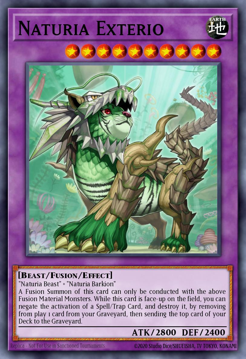 Naturia Exterio Yu-Gi-Oh card