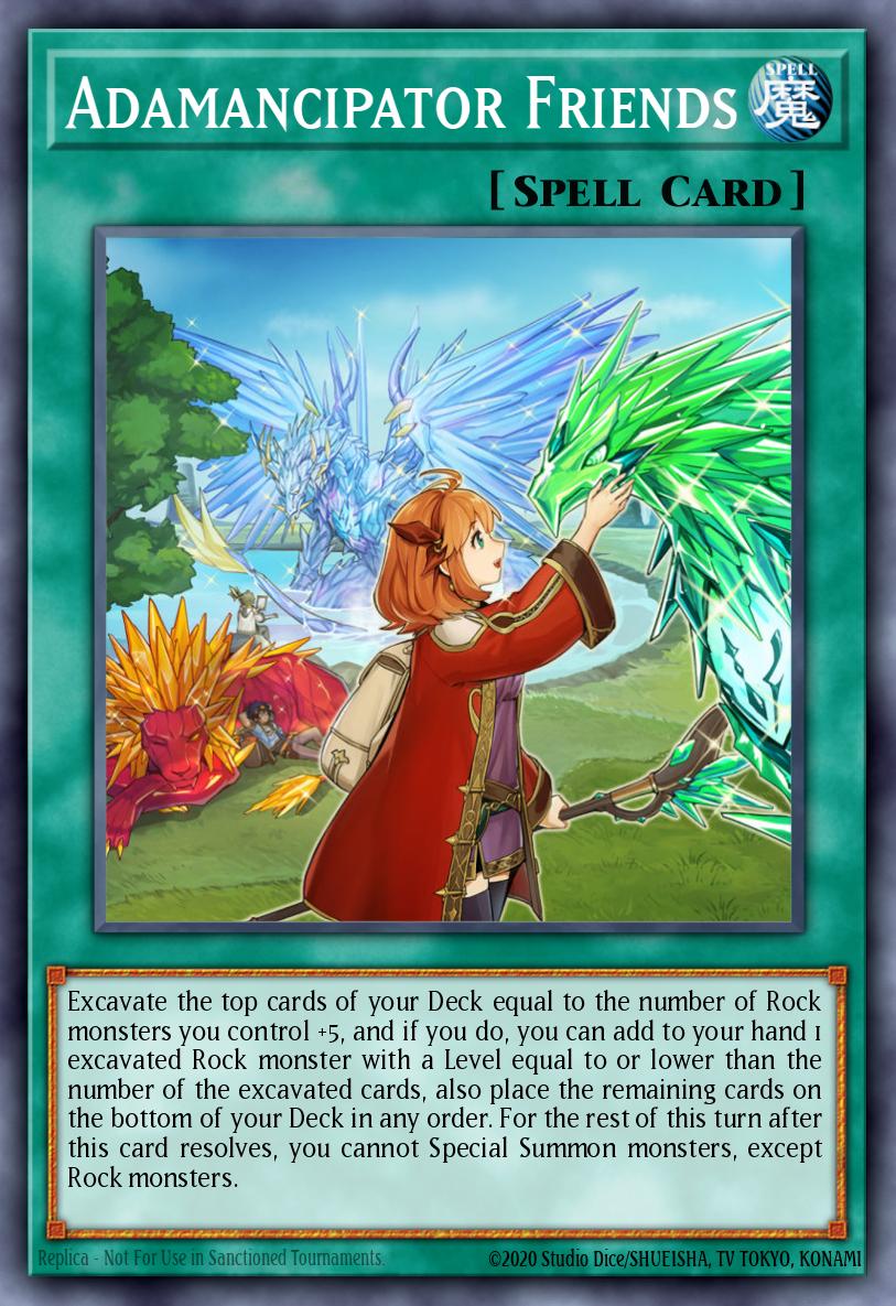 Adamancipator Friends Yu-Gi-Oh card