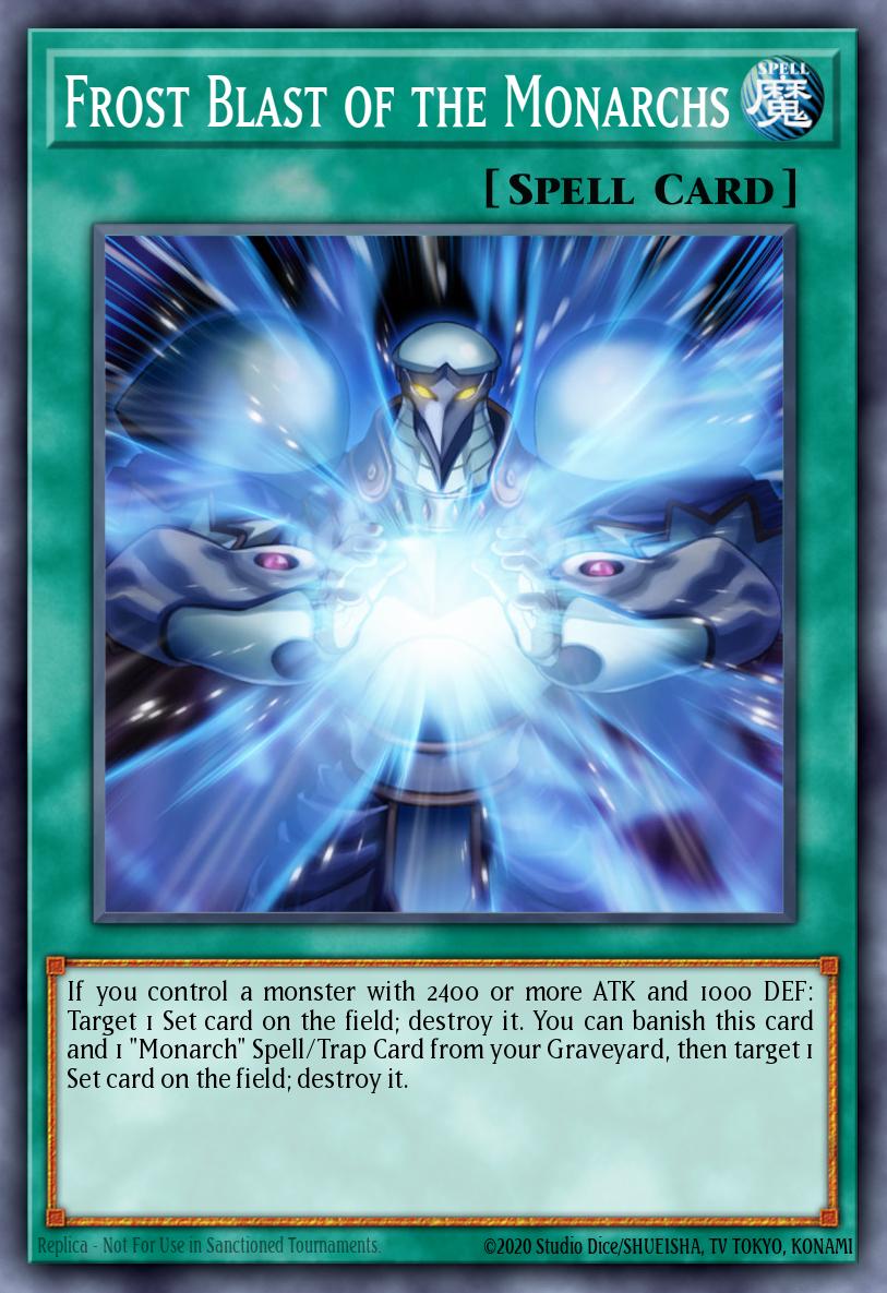 Frost Blast of the Monarchs Yu-Gi-Oh card