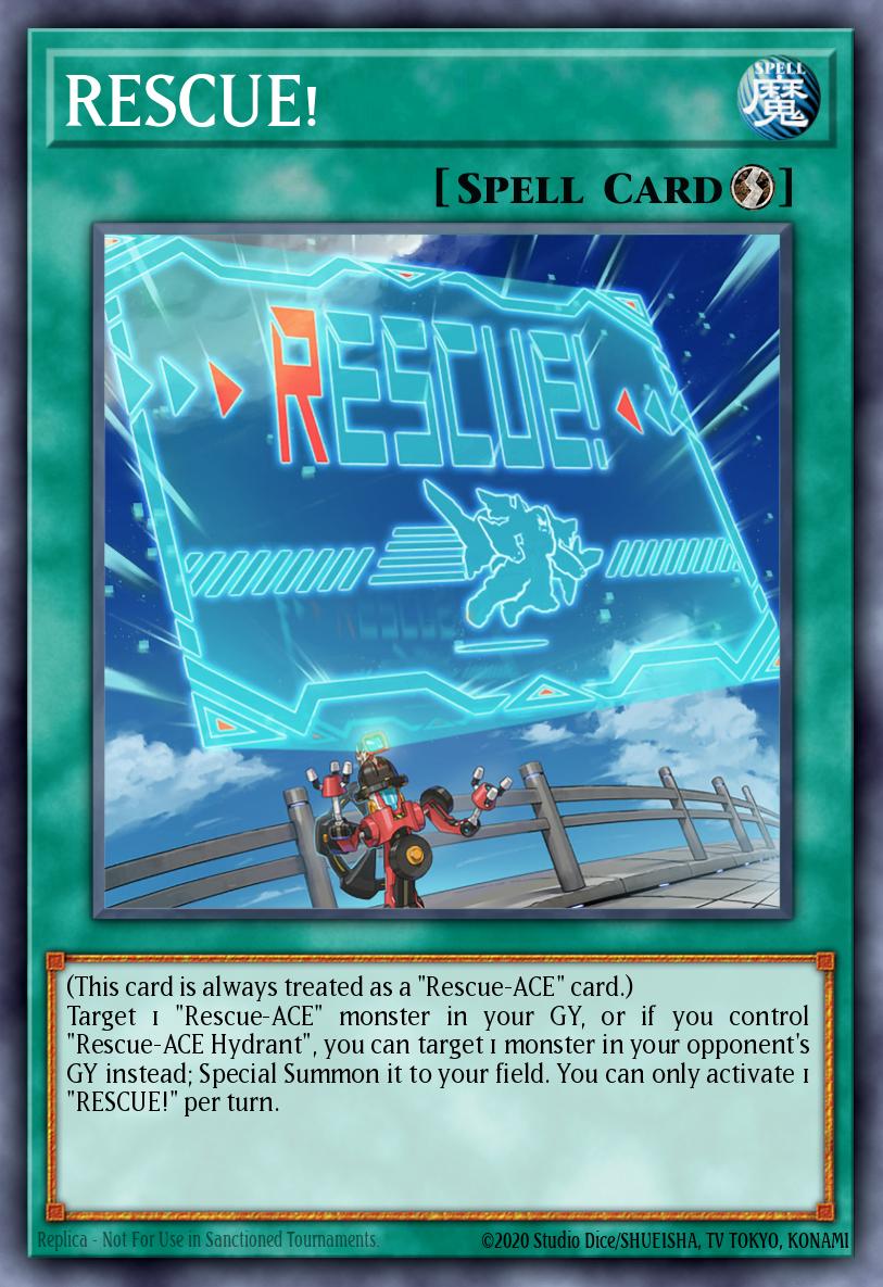 RESCUE! Yu-Gi-Oh card