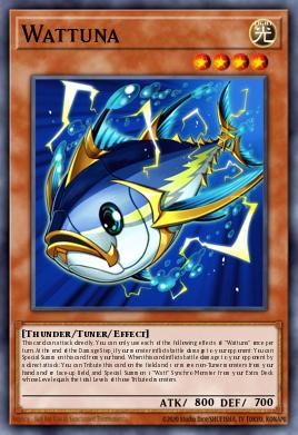 Wattuna Yu-Gi-Oh card