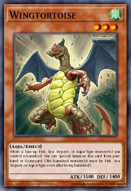 Wingtortoise Yu-Gi-Oh card