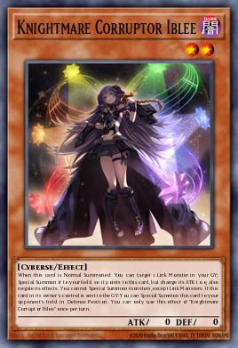 Knightmare Corruptor Iblee Yu-Gi-Oh card