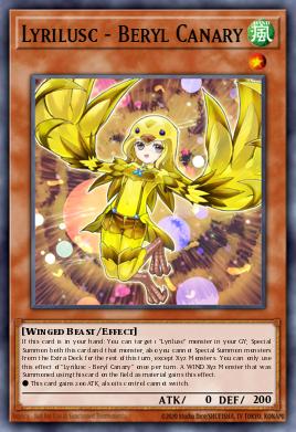 Lyrilusc - Beryl Canary Yu-Gi-Oh card