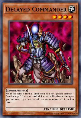 Decayed Commander Yu-Gi-Oh card