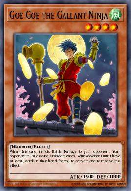 Goe Goe the Gallant Ninja Yu-Gi-Oh card
