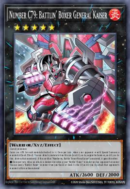 Number C79: Battlin' Boxer General Kaiser Yu-Gi-Oh card