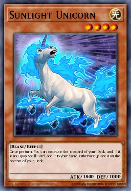 Sunlight Unicorn Yu-Gi-Oh card