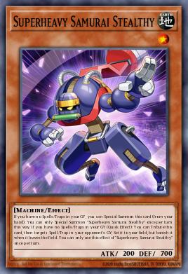 Superheavy Samurai Stealthy Yu-Gi-Oh card