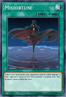 Misfortune Yu-Gi-Oh card