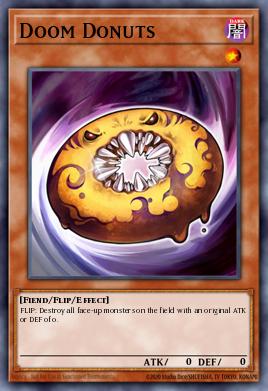 Doom Donuts Yu-Gi-Oh card