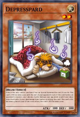 Depresspard Yu-Gi-Oh card