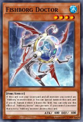 Fishborg Doctor Yu-Gi-Oh card