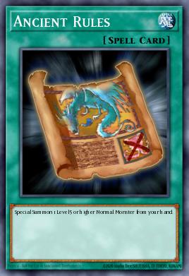 Ancient Rules Yu-Gi-Oh card