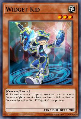 Widget Kid Yu-Gi-Oh card