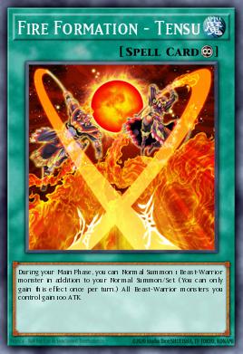 Fire Formation - Tensu Yu-Gi-Oh card