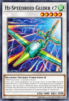 Hi-Speedroid Glider #2 Yu-Gi-Oh card