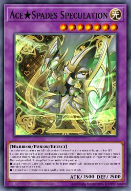 Ace★Spades Speculation Yu-Gi-Oh card