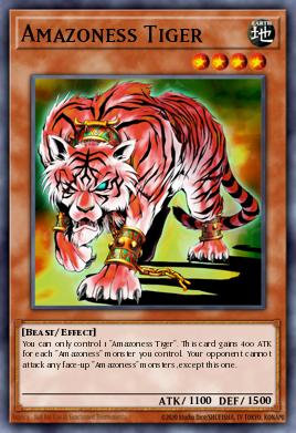 Amazoness Tiger Yu-Gi-Oh card