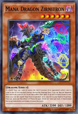 Mana Dragon Zirnitron Yu-Gi-Oh card