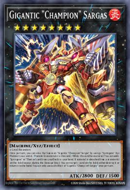 Gigantic "Champion" Sargas Yu-Gi-Oh card