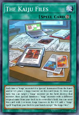 The Kaiju Files Yu-Gi-Oh card