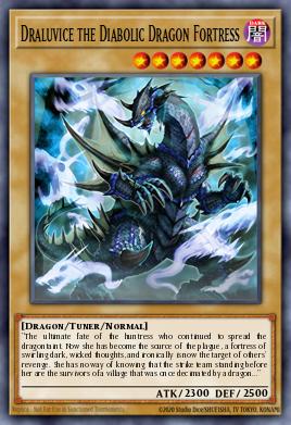 Draluvice the Diabolic Dragon Fortress Yu-Gi-Oh card