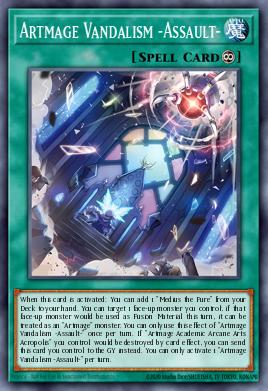 Artmage Vandalism -Assault- Yu-Gi-Oh card