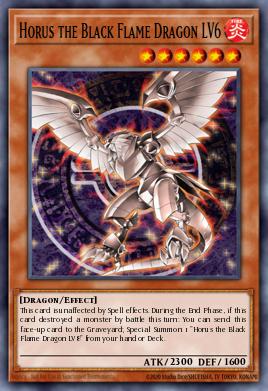 Horus the Black Flame Dragon LV6 Yu-Gi-Oh card